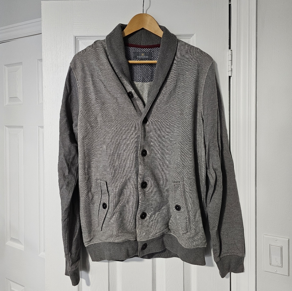 Men's gray cardigan